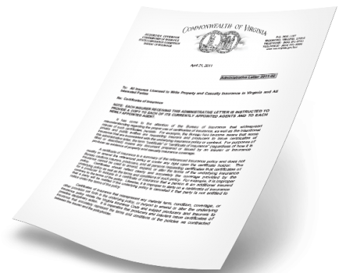 VA Administrative Letter 2011-02– COI Proper Use