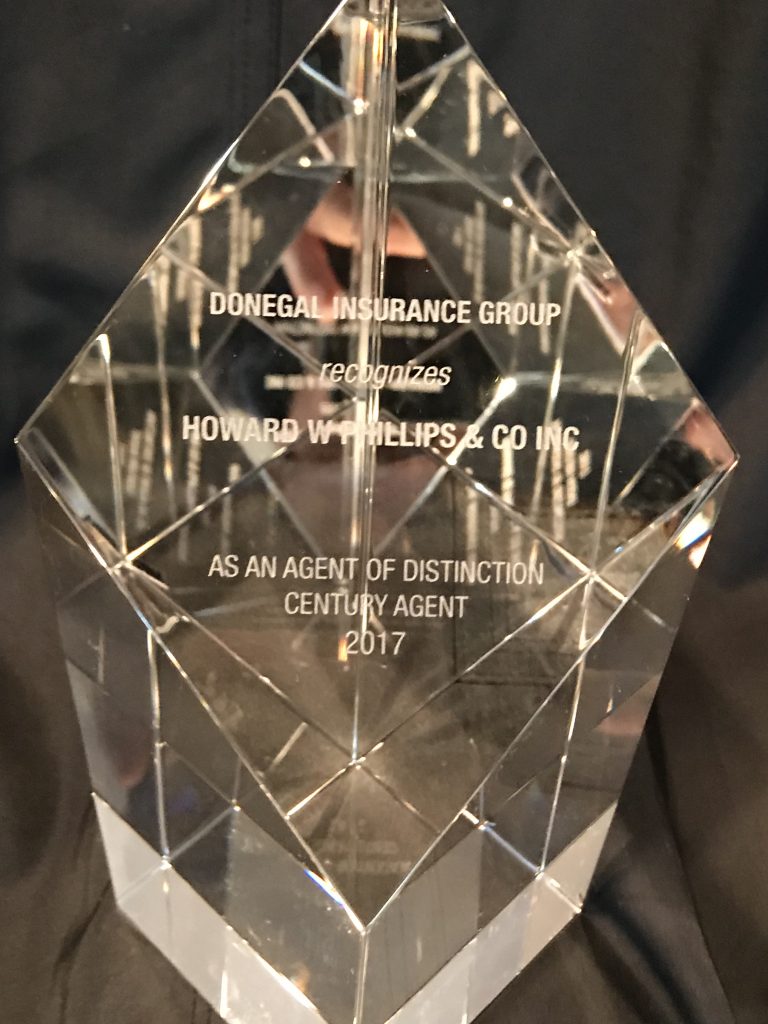 HWP Insurance Named “Agency of Distinction” by Donegal Insurance